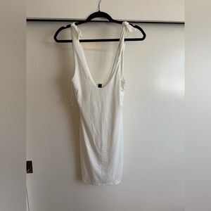 Windsor White Tie-Shoulder Bodycon Mini Dress